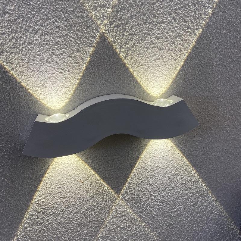 4W Wasserdichte IP65 Wand Lampe Nordic Einfache Led Wohnzimmer Wand Lampe Hotel Halle Korridor Beleuchtung Up Und Unten licht