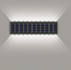 Moderne 6-LED-Solarlampe, montierbar, für Garten, Flur, Außenleuchte, Solaraufladung, Weg, Hof, Terrasse, Stufen, Zaun, Lampen