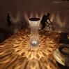 Rose Crystal Acryl wiederaufladbare Nachtlicht Tischlampe Tiktok Touch Control Farbwechsel Schreibtischlampe