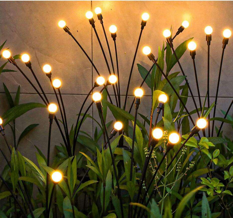 Solarlampe für den Außenbereich, Solar-Wandleuchten für den Außenbereich, Solar-Wandleuchten, Weihnachtsfeiertags-Außenpark-Resort-Dekoration, Stoff-LED-Weihnachtshof-Dekorationslicht