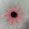 Montierte LED-Wandleuchte, RGB-Effektlampe, Sonnenblumen-Projektionsstrahlen, AC85-265V, Fernbedienung, Korridor-Wandleuchte, 1 W/3 W