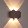Neue schwarze wasserdichte 4W 6W 8W Außenwandleuchte Up And Down Lights Wandmontierte rautenförmige Wandleuchte