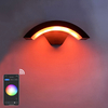 Tuya Controller APP Smart Life Outdoor-LED-Beleuchtung Wandleuchte Einstellbare Oberflächenmontage Black Cube Wandleuchte