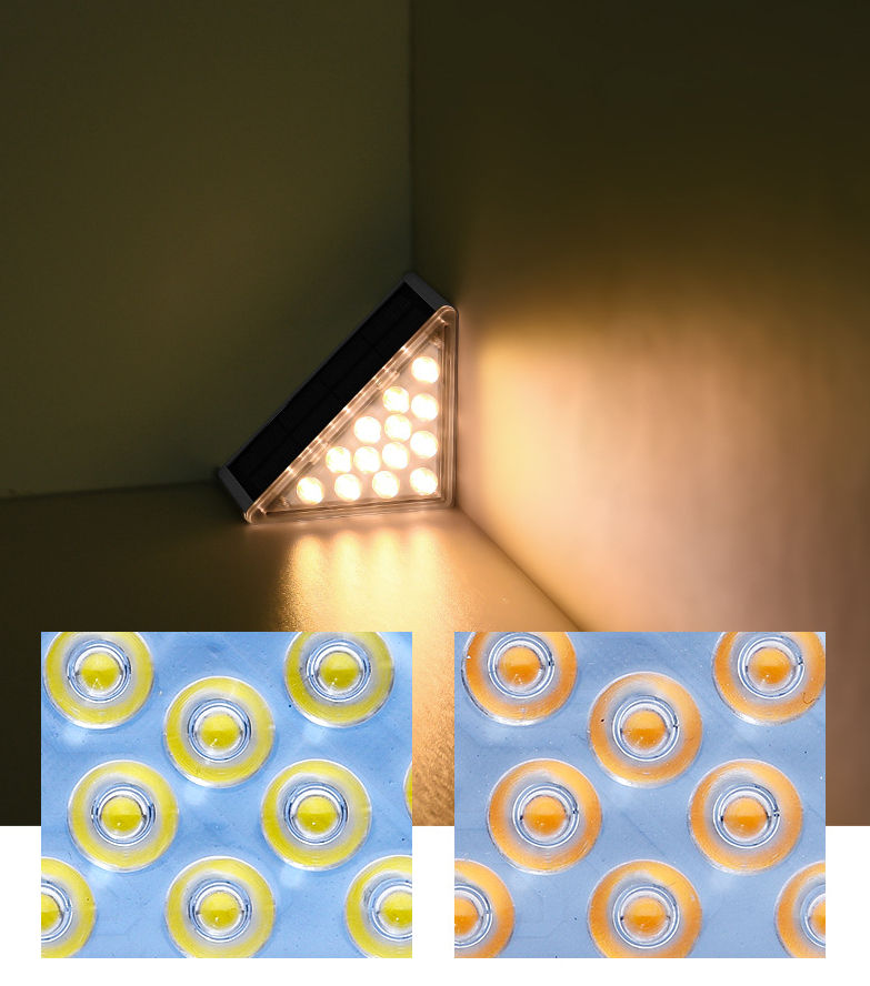 Solar-Wandleuchte im Freien, wasserdichte LED-Wandleuchten für Hof, Straße, Landschaft, Garten, Dekor, Lampe, Solar-Außenwandleuchte