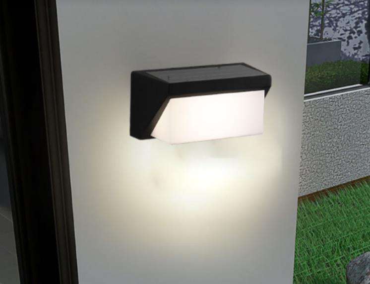 Solar Licht Wasserdichte Solar-Led-Licht Im Freien Sonnenlicht Lampe für Garten Straße Landschaft Balkon Dekor Solar Wand Lampe Im Freien