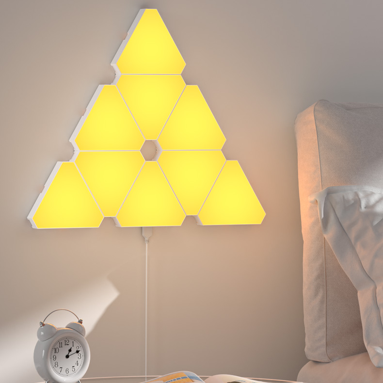 RGB Gaming Atmosphäre Licht Pickup Sound-gesteuerte Waben Quantum Tisch Zimmer Dekoration Hintergrund Wand Licht USB APP WIFI