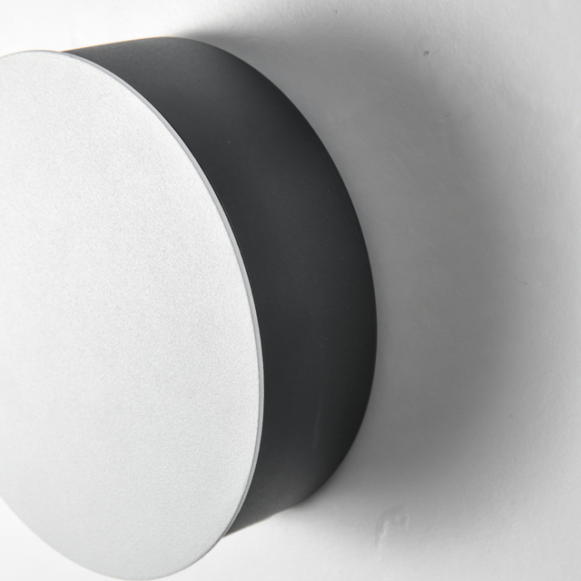 6W LED-Innenwandleuchte, kreisförmige Wandleuchte, vierseitig leuchtende Fernbedienung, Wandleuchte, Wandleuchte, Dekorationslicht, warmweißes/kaltweißes Licht, Schlafzimmer, Wohnzimmer 
