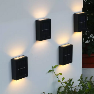 Solar-Lade-Wandleuchte für den Außenbereich, wasserdicht, IP65, Treppen-Wandleuchte, Solar-LED-Nachtlicht