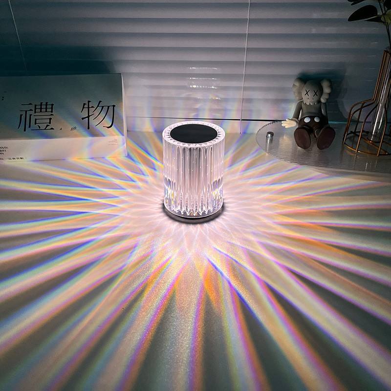 Tischlampe Led Touch Control Crystal Rose Acryl Tischlampe Nachtlampje Oplaadbare Romantische Dinner Light Amazon