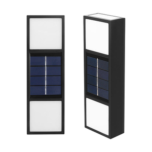 6LED Solar wandleuchte IP65 im freien wasserdichte hof licht garten villa außenwandwaschlampe wandleuchte