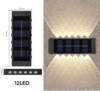 4LED 6LED 8LED 10LED 12LED 16LED auf und ab solar wandleuchte außendekoration gartenhof hause wandleuchte wasserdicht