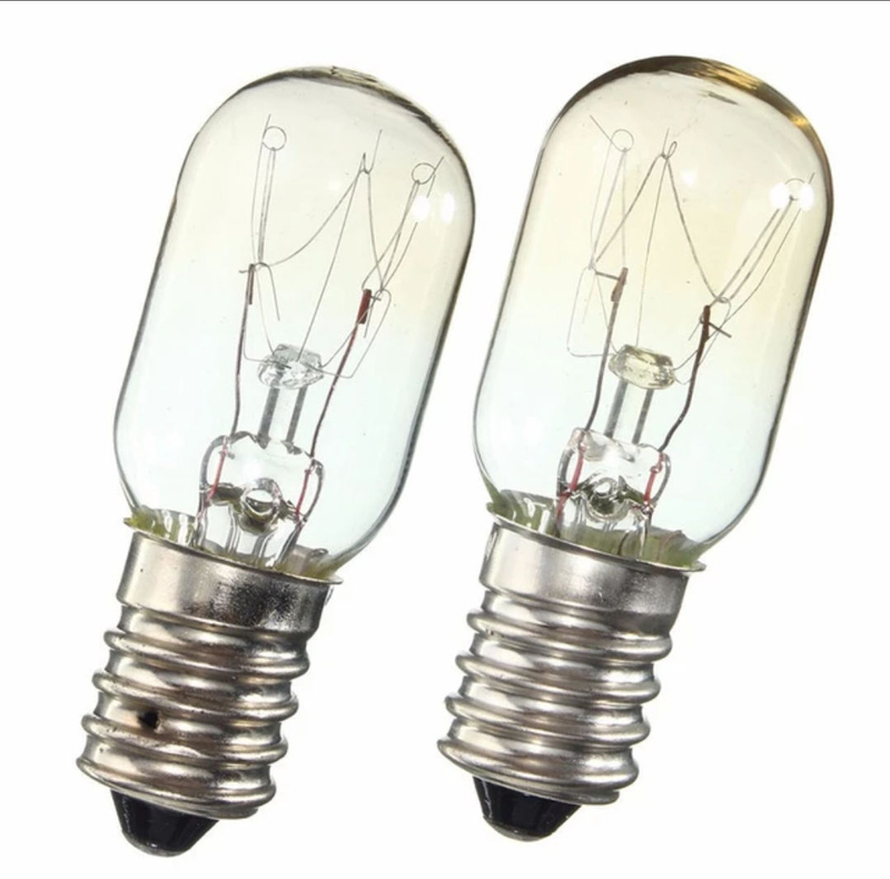 AC220 230V Edison-Glühbirne E14 SES 15W 25W Kühlschrank Kühlschrank Glühbirne Wolfram-Glühlampe Glühbirnen Warmweiß Deckenstrahler