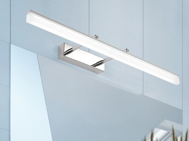 LED-Leuchten, Aluminium-Spiegel-Scheinwerfer, 9 W, verstellbarer Winkel, drehbare Wandlampen mit drei Farbtemperaturen, Innen-Badezimmer-Licht