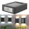 Solar-Wandleuchte, intelligente Lampe für den Außenbereich, wasserdicht für Garde auf und ab, Treppen-Wandleuchte, Solar-Wandleuchte, Nachtlicht, Solar-Wandfluter