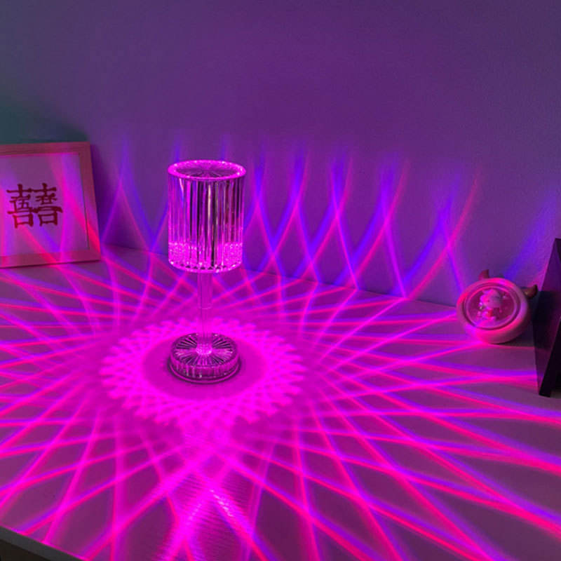 Kreative 3D Nachtlicht Urlaub Geschenk DIY Acryl Tischlampe Camping Licht Spielzeug Farbwechsel Tischlampe