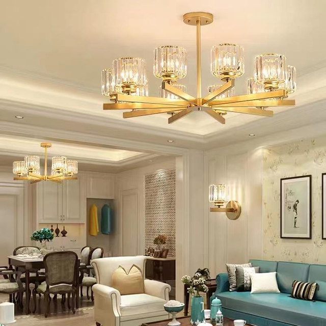 70W Pendelleuchte Esszimmer Kronleuchter Foyer Kronleuchter Schwarz Led Nordic Design Aluminium Moderne leuchtende Lampe Beleuchtung Wohnzimmer Verpackungsraum