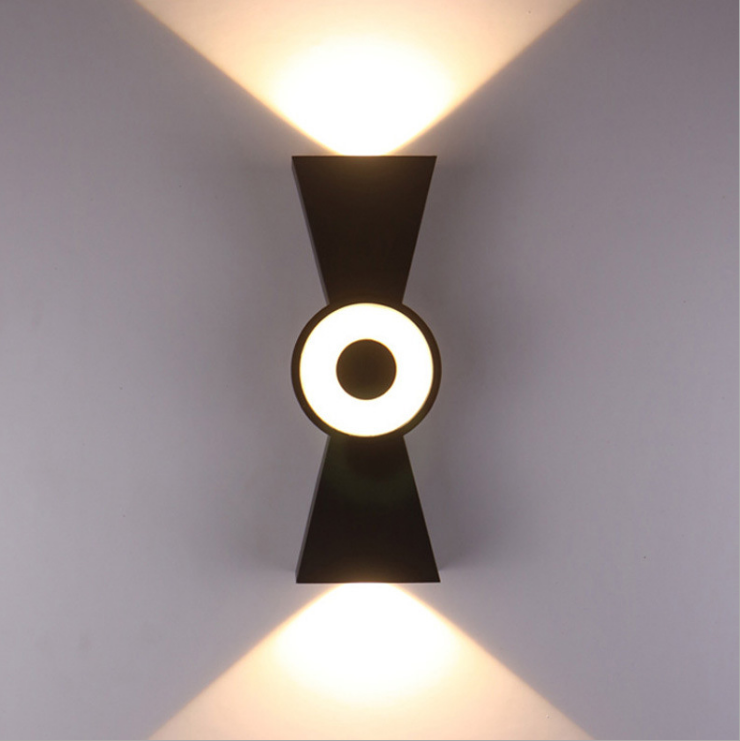 6W LED Wasserdichte Outdoor-Auf- und Ab-Beleuchtung Garten Hornform IP65 Loft-Wandleuchte Outdoor-LED-Wandleuchte modern