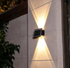 4LEDSolar Wandleuchte für den Außenbereich, wasserdichte LED-Wandleuchten für Hof, Straße, Landschaft, Garten, Dekor, Lampe, Solar-Außenwandleuchte