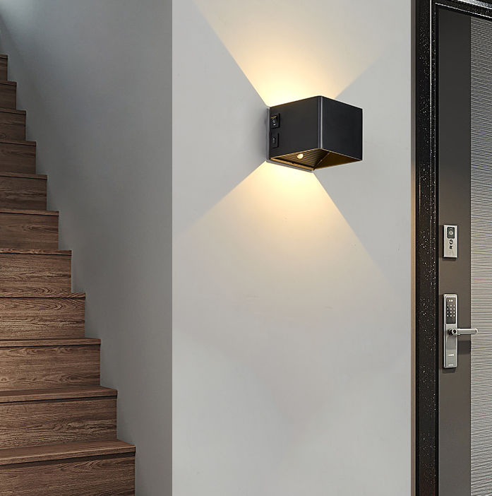 USB Aufladbare Wand Lichter Hause Innen Motion Sensor Beleuchtung Schlafzimmer Nacht Lampe Korridor Treppe Dekor Lichter Wand Lampe