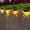 Warmweiße LED-Solarlampe, Treppen-Außengartenbeleuchtung, wasserdichte Solarstrom-Balkon-Lichtdekoration für Terrassen-Treppenzaun