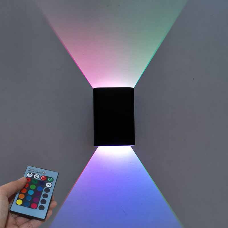 Hochwertige, preisgünstige, energiesparende 5-W-Innendekoration, RGB-Smart-Controller, rechteckige Wandhalterung, Treppenlicht