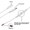Gleichstrom-Stecker- und -Buchsenstecker. DC-Stromanschluss. Adapter-Schnalle. Anschlusskabel für die Stromversorgungsverkabelung
