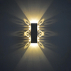 Neuankömmling 6W Doppel-Schmetterling Aluminium-LED-Wandleuchte für Innenwandleuchten Beauty Room Blumenhintergrund Nachtlicht