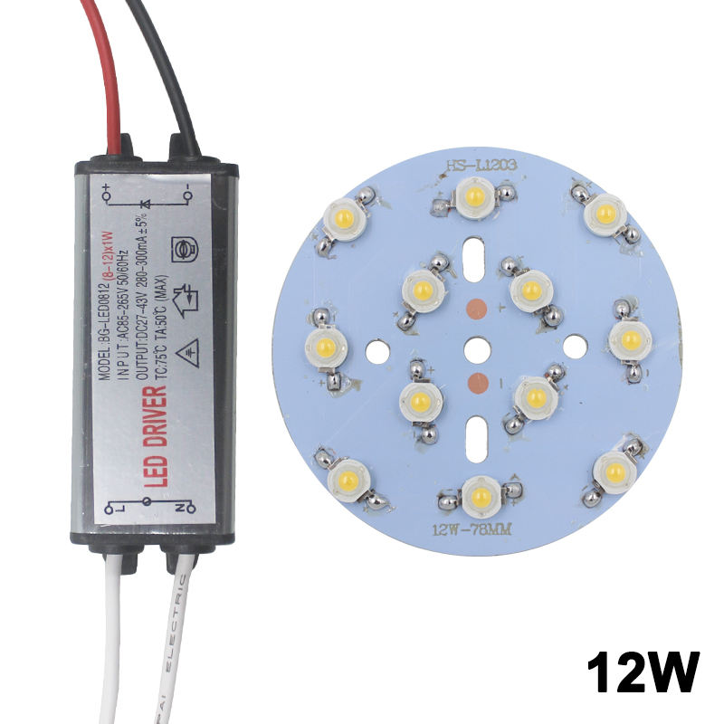 3 W Hochleistungs-Glühbirnenlampe mit LED-Treiberadapter, Treiber-Beleuchtungstransformator 280–300 mA