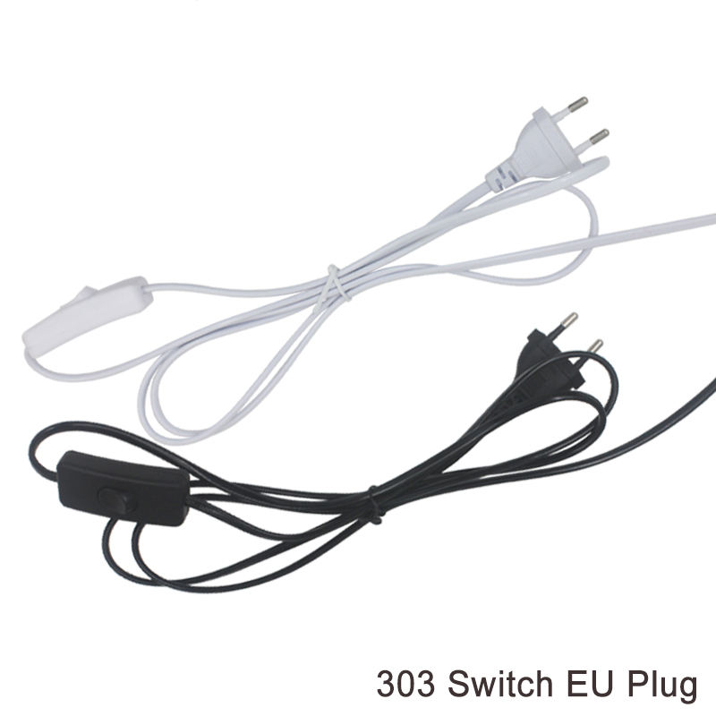 Leitungskabel 303/304/317/301 Dimmer-Netzkabel/Doppelknopfschalter EU-Steckerkabel für LED-Birne/Schreibtischleuchte, USA