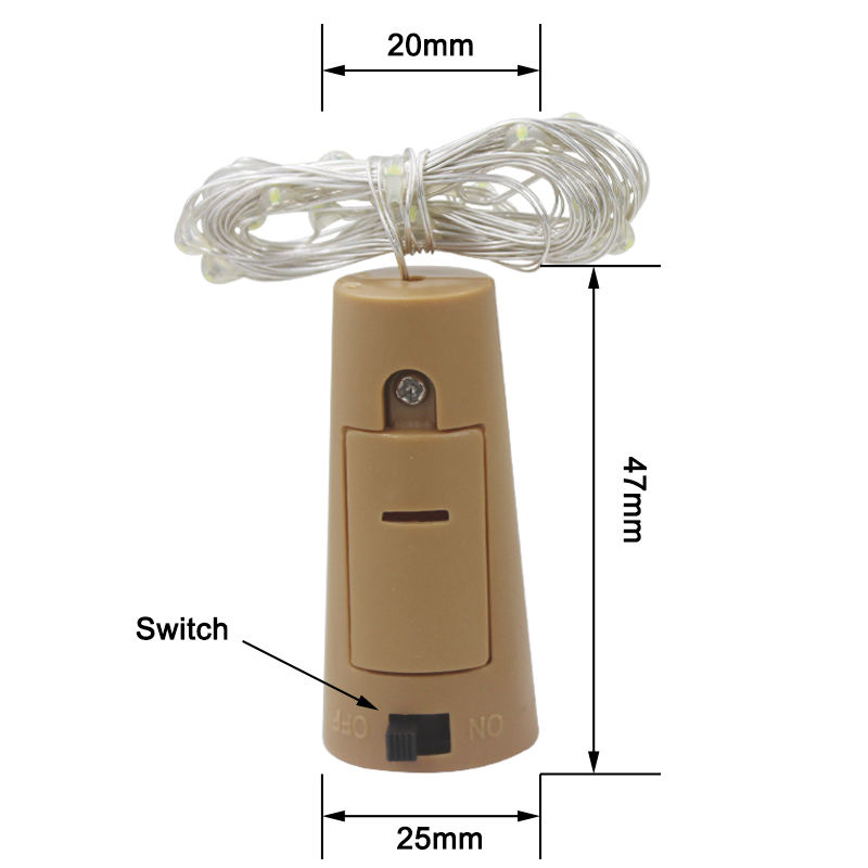 Neuheit 2M 20leds LED Kupfer Fee Nachtlicht Wasserdichte Girlande Lampe für Garten Weihnachten Hochzeit Party Dekoration beleuchtung