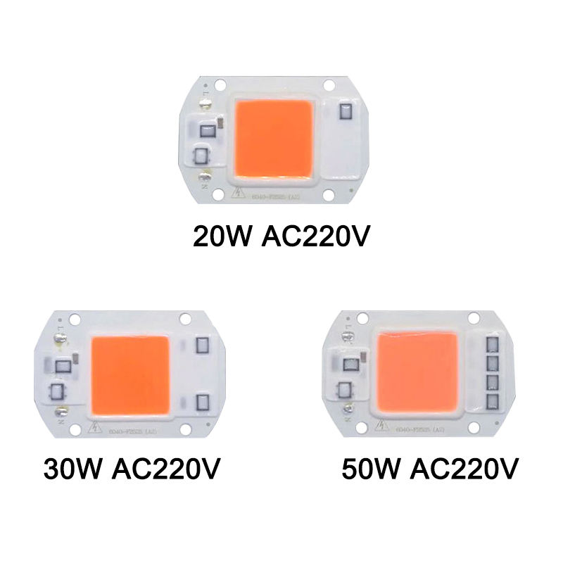 Hochleistungs-Vollspektrum-LED-Wachstumschip 20 W, 30 W, 50 W für die Wachstumsbeleuchtung von Zimmerpflanzen