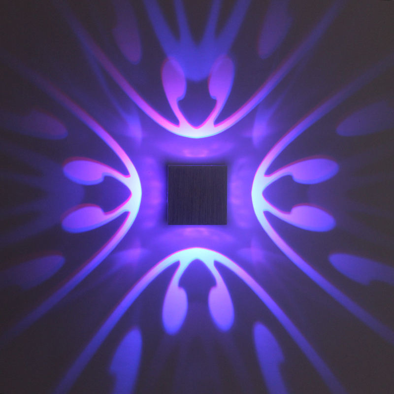 Hochwertige RGB-LED-Lampe. Vierseitige Schmetterlingswandlampe und Nachtlicht für den Innenbereich zum Fabrikpreis.