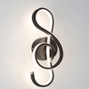 Music Note Moderner, minimalistischer Stil, Aluminium, dekorative LED-Wandleuchte, kreative Wandleuchte für Schlafzimmer, Wohnzimmer, Flur, Gang