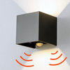 Würfel-Bewegungssensor, hochwertige LED-Wandleuchte, 12 W, weiß, verstellbar, für den Außenbereich, IP65, wasserdicht, für Innen- und Wohnzimmer