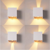 Würfel-Bewegungssensor, hochwertige LED-Wandleuchte, 12 W, weiß, verstellbar, für den Außenbereich, IP65, wasserdicht, für Innen- und Wohnzimmer