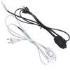 Dimmbarer 1,8 m EU/US-Stecker, runder Schalter, Kabel, Kabel, Stecker, Stromversorgung für LED-Lampen, Lampenschirm, Papierleuchten, Sternlampen