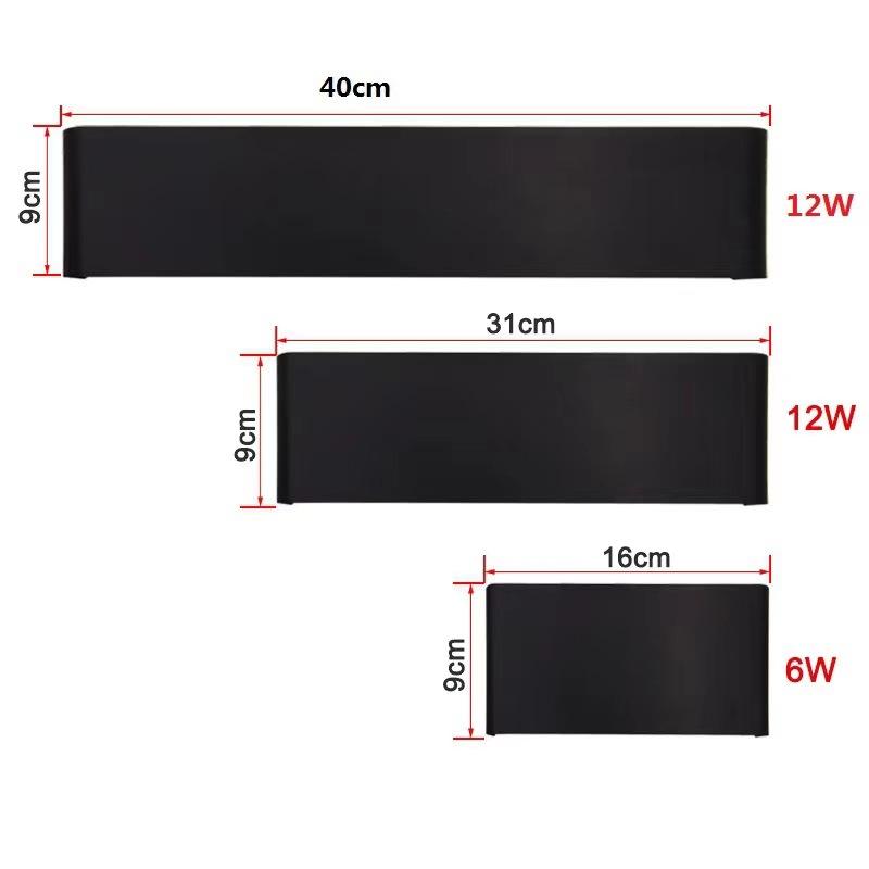 Rechteckige LED-Wandleuchte, Nachttischlampen, 110 V, 220 V, Wohnzimmer, Badezimmer, Spiegelleuchte, Innengang