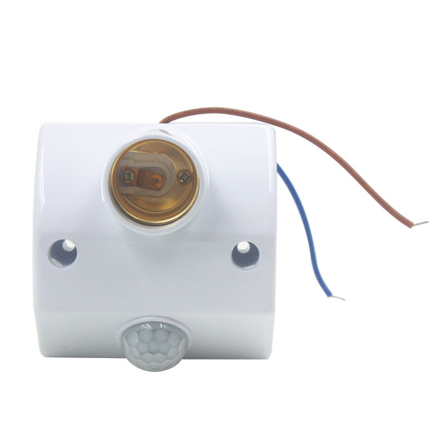 E27 PIR-Infrarot-Bewegungssensor, LED-Licht, Lampenfassung, Basis, Lichteinstellung, PIR-Bewegungssensor, Schalter, Lichthalter-Sockel