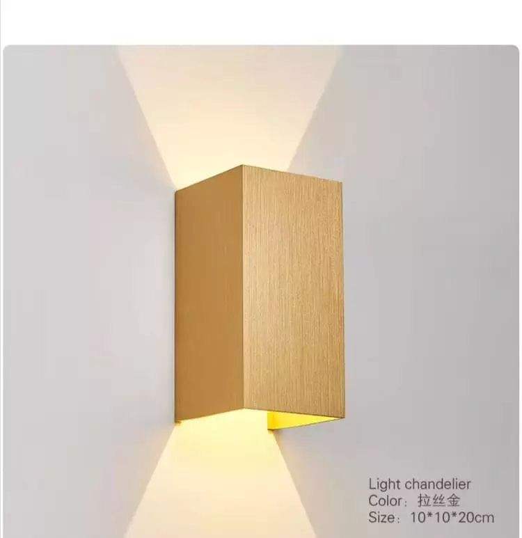 12W LED-Wandleuchte für den Außenbereich, LED-Wandleuchte, IP65, wasserdicht, quadratische Metall-Schottleuchten