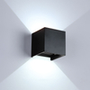 Dimmbare, wasserdichte IP65-Lesewandleuchten, quadratische Würfel-LED-Wandleuchte, nach oben und unten, Factory Outlet, Decora, Sicherheit, angemessener Preis
