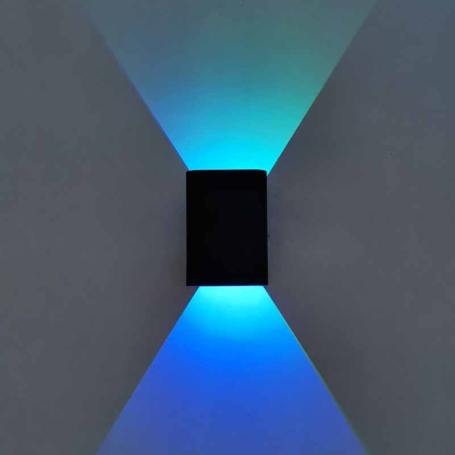 5W RGB mit Controllerpower Effectiency AC85-265V Moderne, vereinfachte Design-Wohnzimmer-Up-and-Down-Wandleuchte