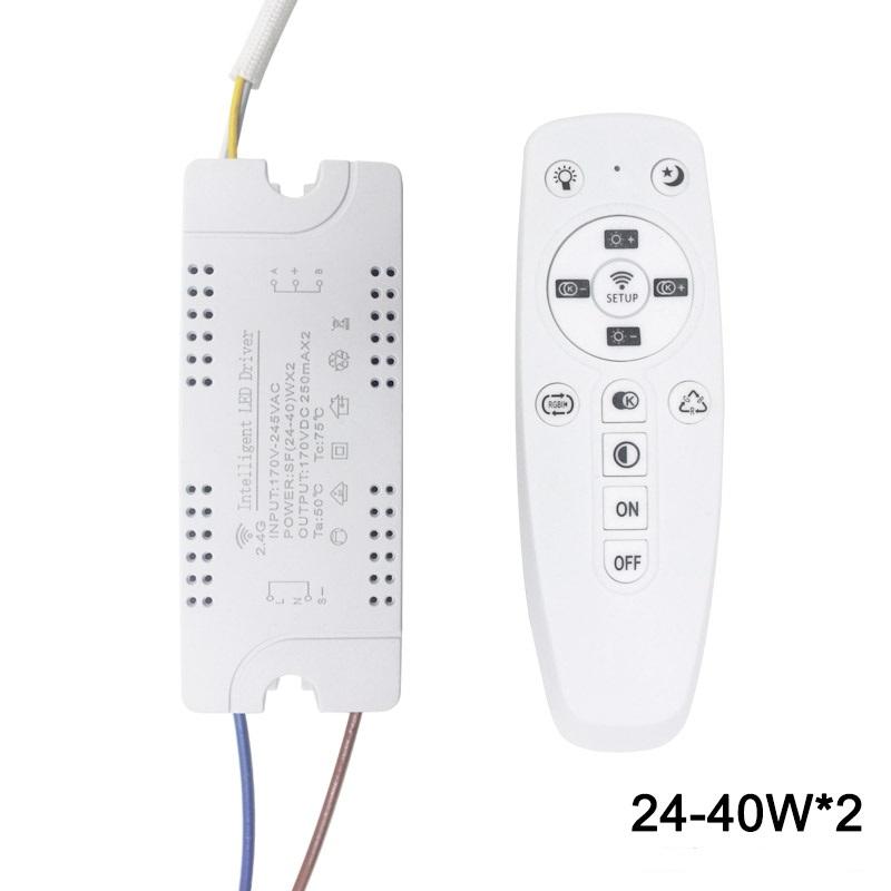 2,4 G WIFI Sicherheits-Kunststoff-Treiber 15–24 W Bluetooth-Verbindung Beleuchtung Leistungstransformator AC100–240 VLED-Deckenleuchte