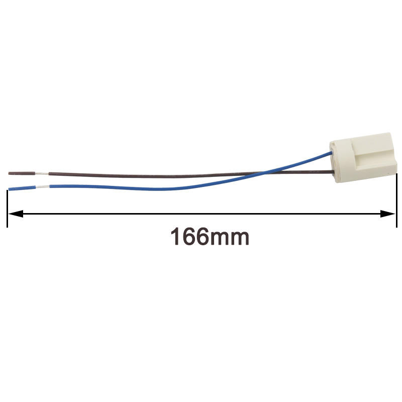 Hochwertiger G9-LED-Lampensockel, 250 V, 2 A, 18 cm, Keramiksockel, G9-Typ-Halogenlampenfassung für G9-LED-Lampenlicht