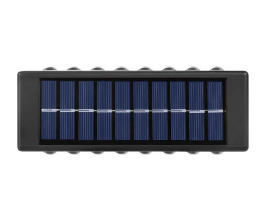 Solar-Außengartenlampe, Heimwandlampe, Dekoration, Layout, Wand, neue Wandlampe mit leuchtender Atmosphäre nach oben und unten