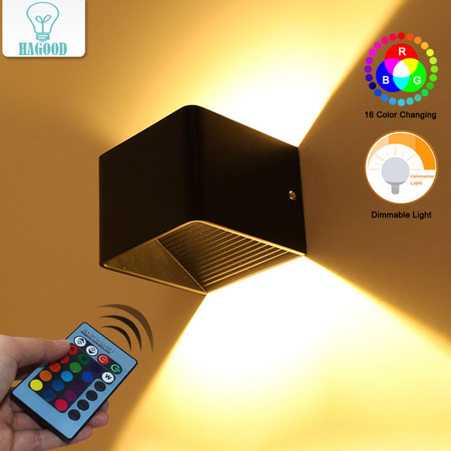 Hotelzimmer-Wandleuchte, günstige Treppe, LED-Wandleuchte, moderne Wandleuchter, quadratisch, für den Innenbereich, Wandmontage, E-Commerce, RGB, Club-Neuheit, KTV