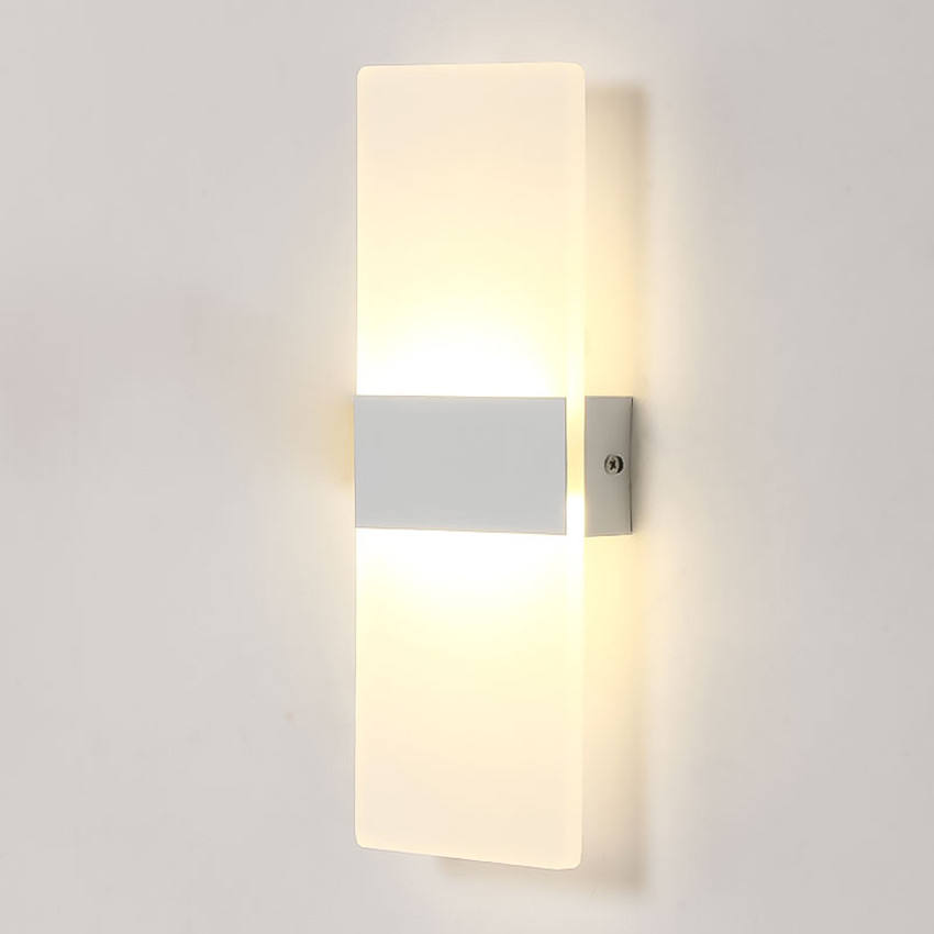 Acryl-Wandleuchte, Klaviertasten, Wandleuchte für Wohnzimmer, Badezimmer, Schlafzimmer, Lichtleuchte, 85–265 V, Nachtlicht
