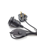 Drahtstecker Himalaya-Salzlampenfassung Stecker Tischlampenzubehör 301 303 Schalter Dimmerschalter EU/AU/EU-Stecker Dreipoliger Stecker E27-Lampenfassung