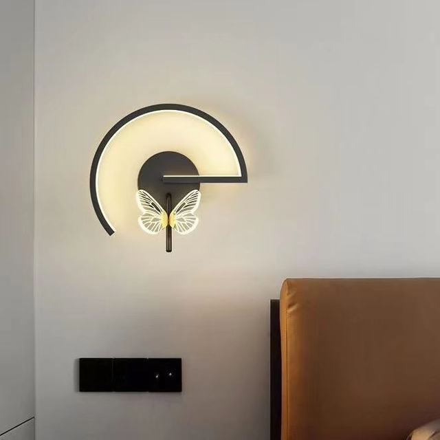 Moderne Schmetterlingsleuchten, LED-Wandleuchte für den Außenbereich, LED-Außenwandleuchte, LED-Außenwandleuchte, LED-Außenwandleuchte