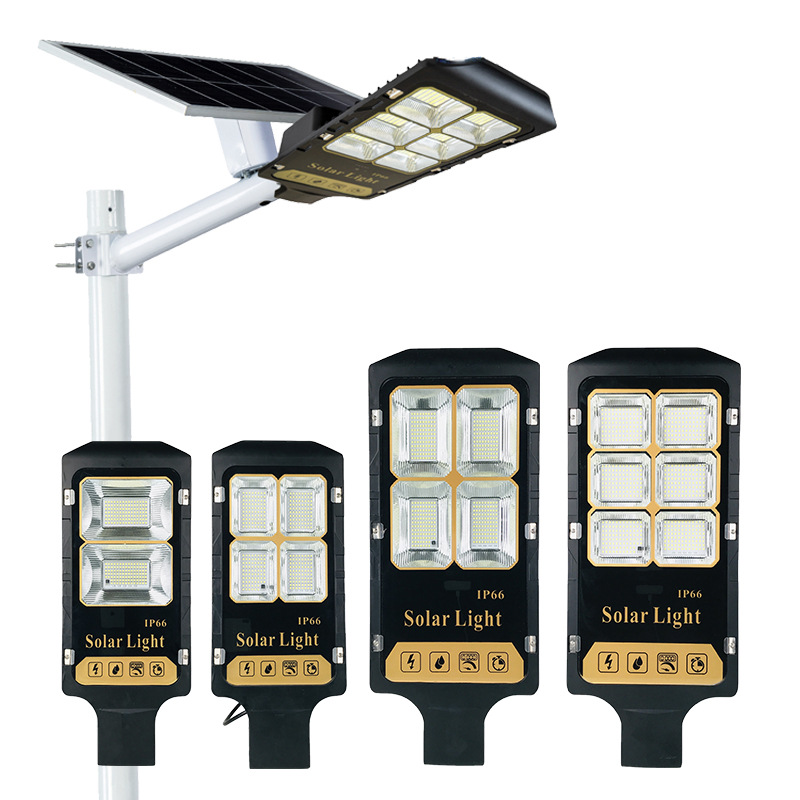 IP66 wasserdichtes und blitzgeschütztes Solar-Flutlicht für den Außenbereich mit ausfallsicherem PC-Glasrahmen, Solar-Straßenlaterne
