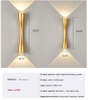Groothandel Mode Decorate Indoor Schwarz Gold Aluminium Acryl Ijzer Woonkamer LED Moderne Wandleuchte